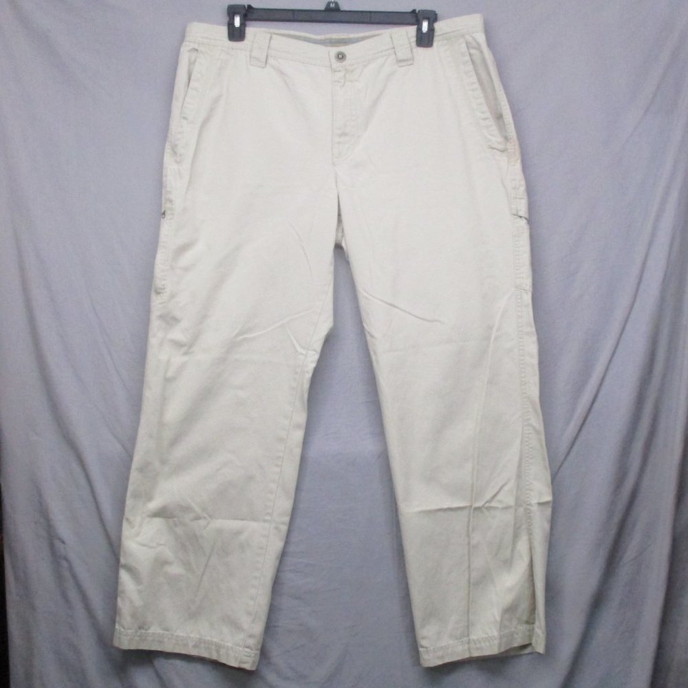 Columbia Cargo Pocket Khaki Pants Beige Men Size | 40/30
